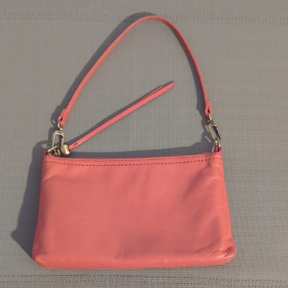 Pink Leather Shoulder Bag